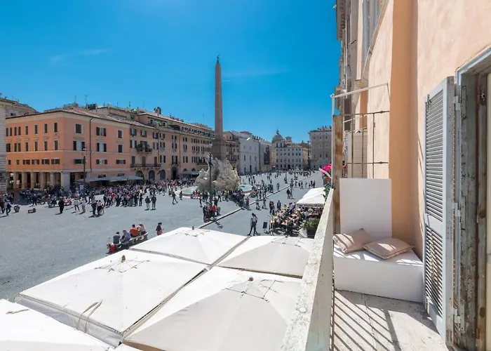 New! Amazing Piazza Navona View Rom